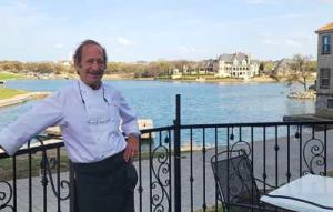 Harry's at the Harbor Patio Executive Chef Dan Dreyer on the patio