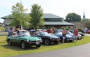 Cars on display at the 2018 1000 Islands Concours d'Elegance