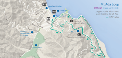 Catalina Hiking Map