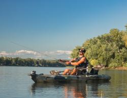 Picture of Vincent Stuter from Anglers Anchor as he sits in a kayak fishing on the beautiful Susquehanna River