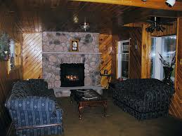 Lakeside at Loon Lake living room and fireplace