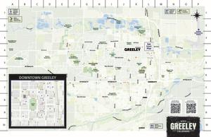 Map of City of Greeley with Visit Greeley branding