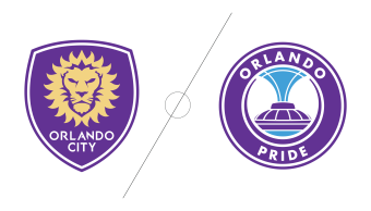 Orlando City Soccer Club Orlando Pride cobranded logo