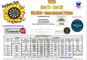 Sunflower Open Steel Dart Tournament