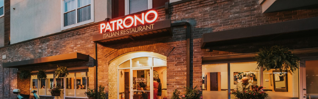 The outside enterance of Patrono in downtown Oklahoma City
