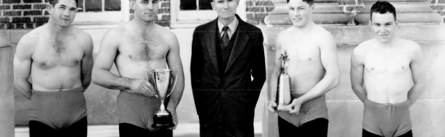 Ed Gallagher and First NCAA Champion Wrestlers