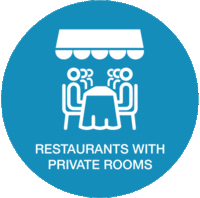 Restaurants with private rooms button