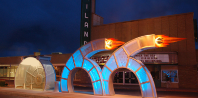 An image of Reels and Hot Wheels sculpture.