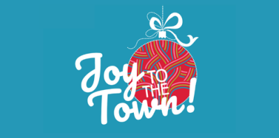 Joy to The Town Logo with background