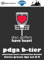 Disc Golfers Have Heart Logo
