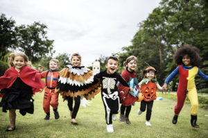 children in costumes