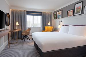 Bedroom at the Doubletree by Hilton Hotel, Stoke-on-Trent, Staffordshire.