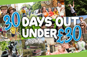 Collage of images from days out in the 30 Under Â£30 campaign