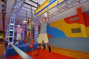 Family friendly ninja obstacle course