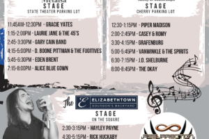 The schedule for the BBQ Bands and Bikes festival