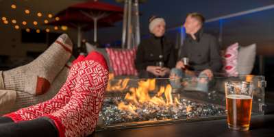 Cozy Fire Pit at Pillar Rooftop Bar