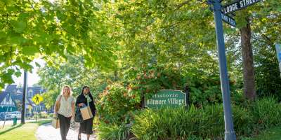 Biltmore Village in Asheville, NC is known as a shopping destination.