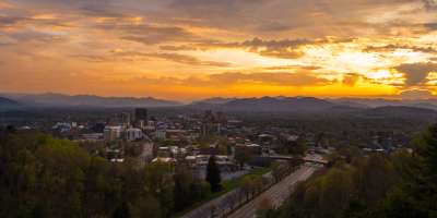 Asheville Sunset Skyline