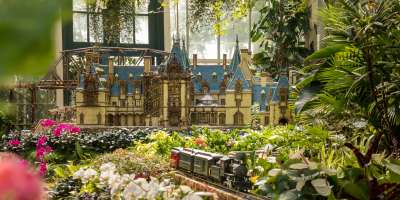 Biltmore Gardens Railway is on display summer 2019 in Asheville, N.C.