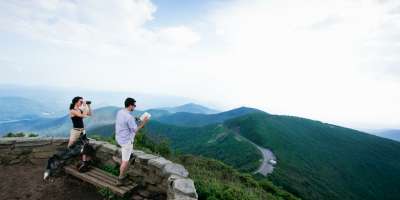 Couple at Craggy Pinnacle