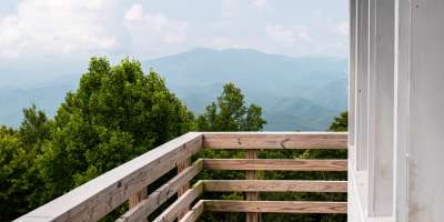 View from the Rich Mountain Fire Tower near Asheville, NC