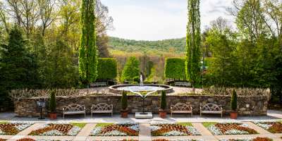 Spring in the Quilt Garden at the North Carolina Arboretum in Asheville, NC