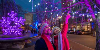 Holiday Lights Asheville Downtown