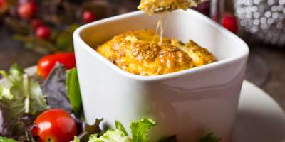 Pesto Egg Souffle #Recipe | ExporeAsheville.com