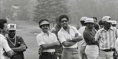 Golfers prepare for the Skyview Open at Asheville Municipal Golf Course