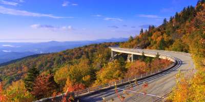 Linn Cove Viaduct in the Fall