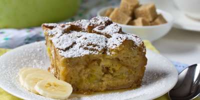 Banana Bread Pudding made with Croissants thumbnail