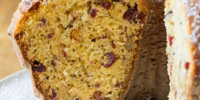 Cranberry Walnut Cake #Recipe | ExploreAsheville.com