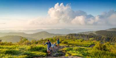 Family Hiking at Black Balsam