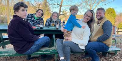 Family at Whistle Hop Brewing