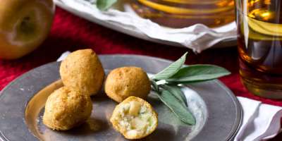 Apple Stuffed Hush Puppies #Recipe | ExploreAsheville.com