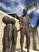 Statue of Jackie Robinson at Jackie Robinson Ballpark