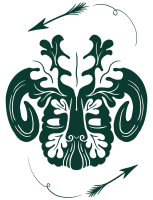 Green Man Oak Illustration
