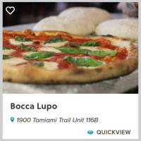 Trip Builder Icon on Bocca Lupo Listing