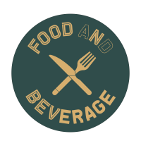 Food and Beverage Badge with cutlery
