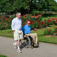 Owen Memorial Rose Garden Accessible Path, Eugene, Oregon, Willamette Valley, by Michael Kevin Daly
