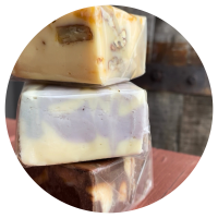 A stack of fresh cheesecake fudge