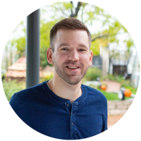 A headshot of Jordan Rodewald smiling