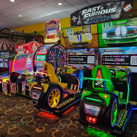 Picture of arcade games at Hoopla's Family Fun in Muncy PA