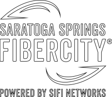 Saratoga Springs Fiber City Logo