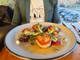 Dishes of food from Ooh De Lally.