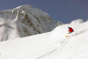 Erik Lovold Skiing Below Lone Peak | Photo: Love Street Media