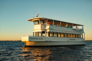 King Fisher Fleet boat, "Charlotte Lady," on a sunset cruise in Charlotte Harbor/Peace River