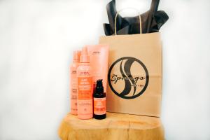 Hair products from The Springs Salon