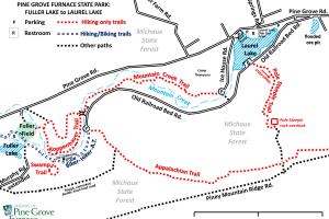 2024 Pine Grove Furnace Map Fuller Lake to Laurel Lake