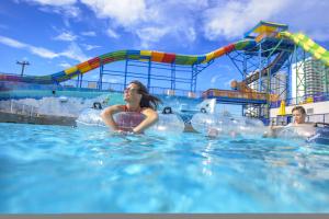 Family In The Water At Daytona Lagoon